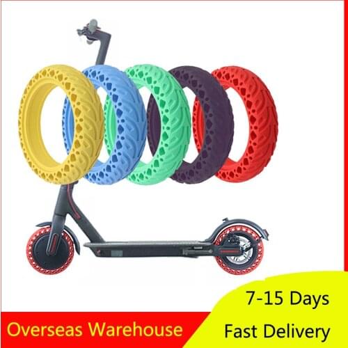 8.5 Inch Honeycomb Solid Tires Universal Fit for Xiaomi Mijia M365 Electric Scooter Shock-Absorbing Tires Rubber Colorful Tire