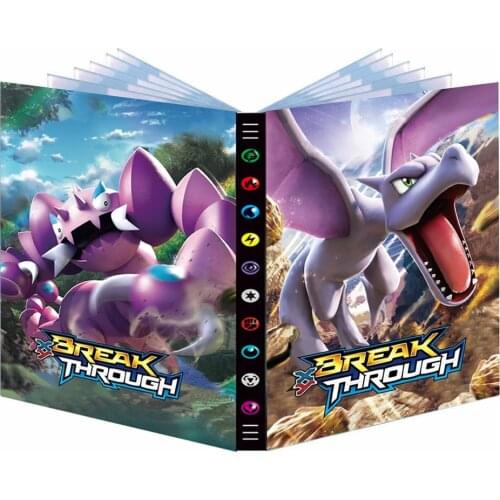 Album Pokemon New 432Pcs 9 Pocket Game Card VMAX GX Holder binder Cartoon Cards Map Book Collection Folder Loaded List Kids Gift