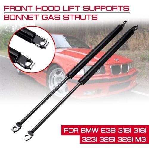 Car Front Engine Hood Lift Supports For BMW E36 316i 318i 323i 325i 328i M3 Props Rod Arm Gas Springs Shocks Strut