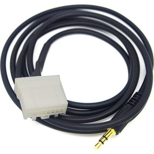 DIY 3.5mm AUX Audio CD Male Interface Adapter Cable for Phone Music Player 2 3 5 6 2006 2007 2008 2009 - 2013