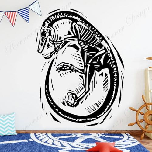 Dinosaur Fossil Skeleton Skull Dino Animal Wall Sticker Vinyl Home Decor Kids Room Nursery Wall Decals Removable Murals A657