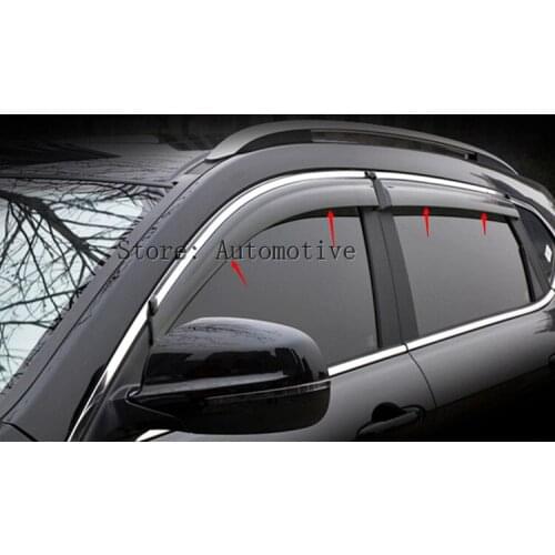Window visor sun rain shade shield guard protector deflector For ford Edge 2015 2016 2017