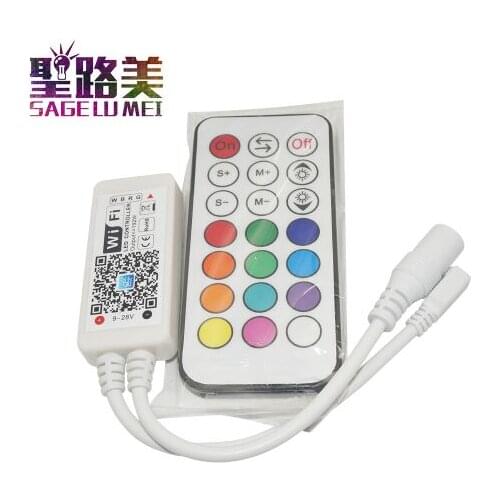 Mini RGB RGBW RGBCW RGBWW Wifi LED Controller RF Remote For Flexible Tape Ribbon Lights IOS/Android Smart Phone Wireless Control