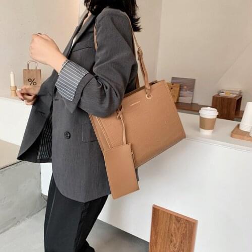 Fashion two-piece Shoulder Bag Messenger Bag Wallet Handbag Woman Bag Leather Durable Retro Shoulder Bag Sac Main Femme