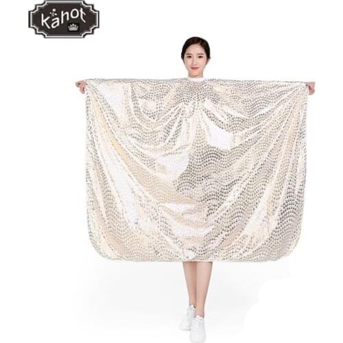 Salon Professional Hair Styling Cape Adult Peacock Printing Hair Cutting Coloring Waterproof Hairdresser Hairdressing Apron