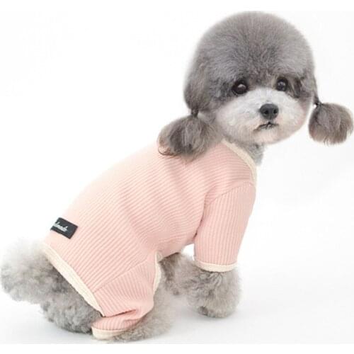 Pet Dog Sleepwear Pajamas Jumpsuit Autumn Winter Dog Clothes Puppy Overalls Small Dog Costume Shirt Pyjama Pet Clothing Outfit