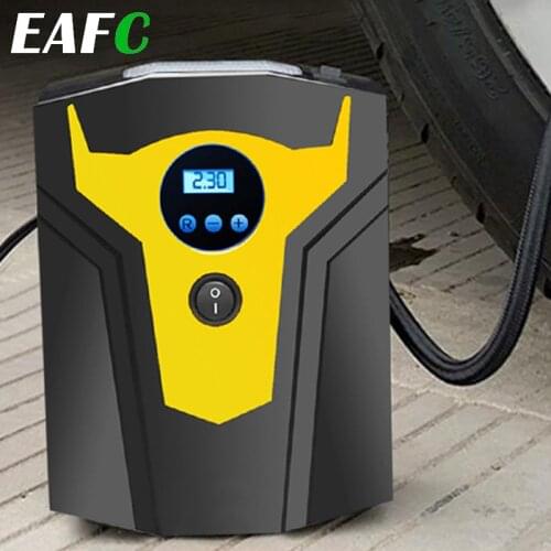Portable Electric Car Air Compressor Mini Tyre Inflator Air Pump DC 12V Tire Inflator 150Psi Infladors Digital Led Light