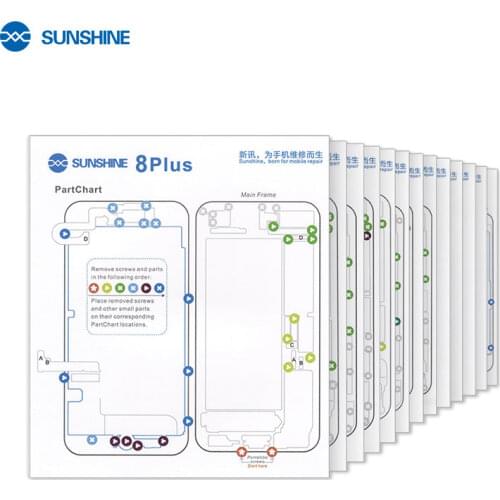 Professional Guide Pad for iPhone11 11pro XsMax XS X 8P 8 7 7P 6 6s 6p Magnetic Screw Keeper Chart Mat Phone Repair Tools