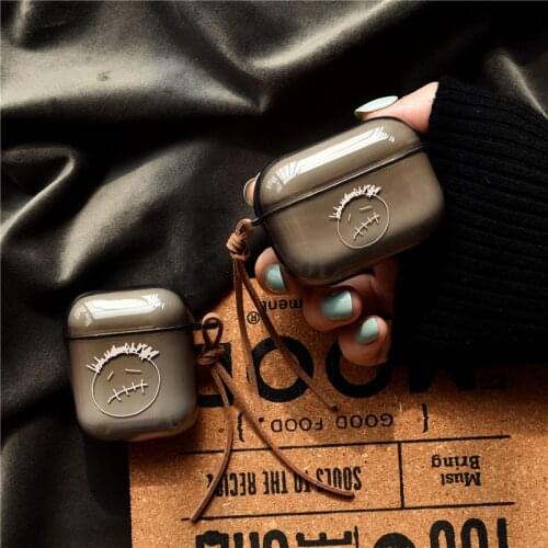 Cool Translucent Earphone Cases For Apple Airpods 1 2 Street Trend Wireless Bluetooth Headset Cover for Airpods Pro Case Funda