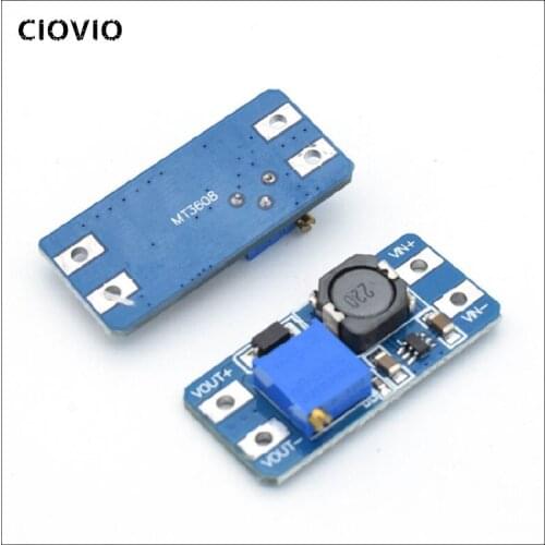 10pcs MT3608 DC-DC adjustable step-up power converter module for Arduino & More