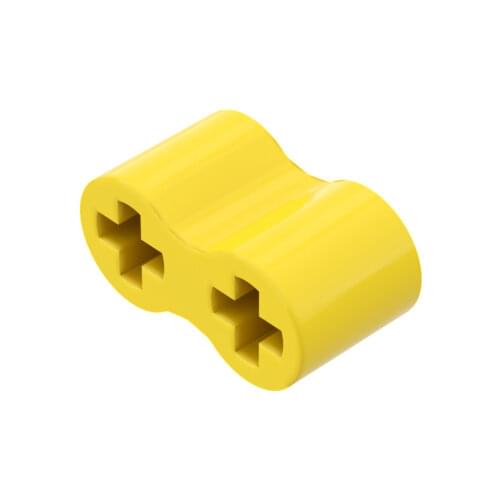 BZB Bricks Rubber Part 45590 Technical Axle Connector Double Flexible Building Blocks Parts DIY Kids Gift Educational Toys
