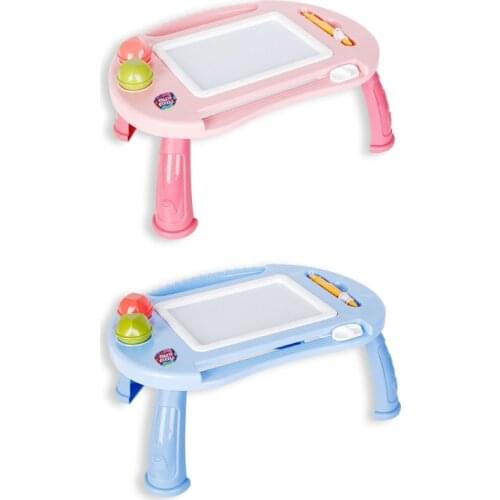 Doodle Drawing Board 2-3 Year Old Girls and Boy Educational Toys 6.29x10.23x15.35Inch, Pink/Blue