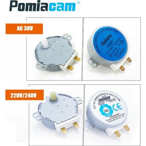 SM-16T TYJ50-8A7 50/60Hz CW/CCW microwave oven tray motor AC30V 220V 240V 3W 4W 6RPM 17mm Synchronous Motor Microwave oven