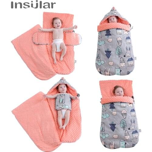 Insular Baby Sleeping Bag Windproof Soft Warm Envelope Baby Stroller Footmuff Universal Stroller Accessories Baby Sleeping Sack