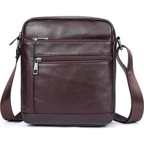Casual Men Bag for 9 Inch iPad Handbag Men Shoulder Bags for Man Messenger Bag Business Male Crossbody Bags Travel PU Leather