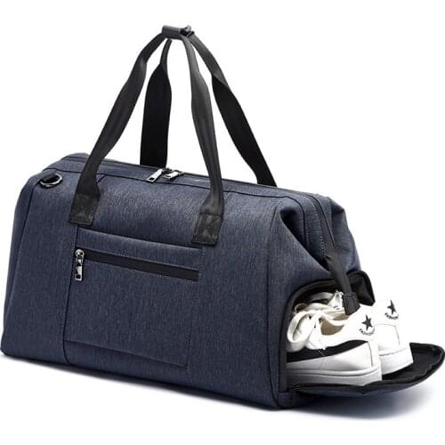 Waterproof Fitness Bag Dry and Wet Combo Handbag with Shoe Compartment Men Shoulder Crossdody Bag Large Luggage Portable Duffle