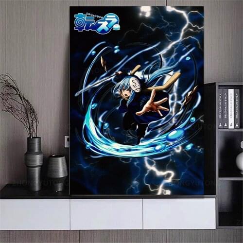 Tensei Shitara Slime Datta Ken Anime Figure Posters Home Living Bedroom Decoration Wall Art Print High Definition Quality