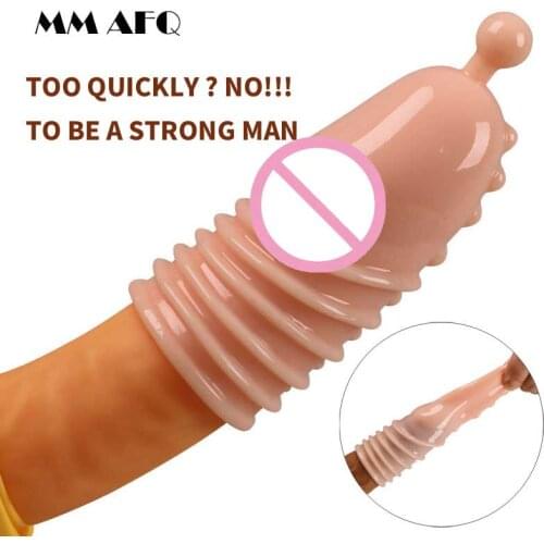 Lengthen Reusable Enlargement Condoms Extend G point Ring Male Penis Extension Sleeves Sex Toys for Man Adults Intimate Goods
