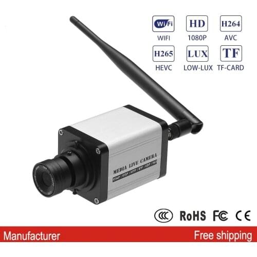 V1-W Full HD Zoom Lens Optioned Wireless Encoding YouTube Live Streaming SRT P2P Video Digital 1080p IP RJ45 Output