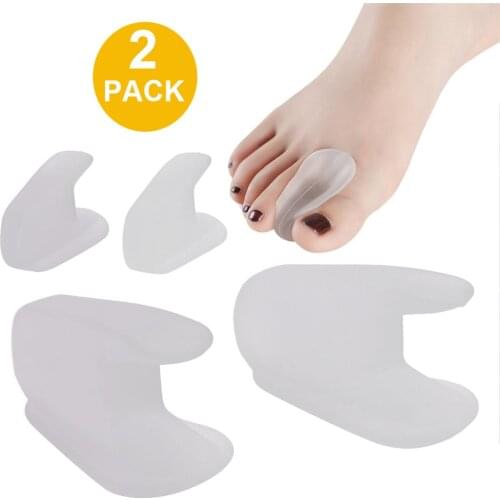 1 Pair Silicone Bone Thumb Orthotics Corrector Hallux Valgus Toe Separator Feet Care Thumb Orthotics Foot Care Tool Plantar