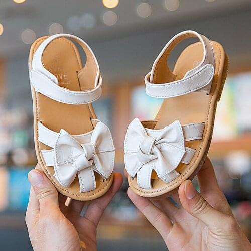 2021 Toddler Kids Beach Shoes Girl Sandal For Fashion Flowers Flat Children’S Baby Little Girl Princess Shoes 1 2 3 4 5 6 Years