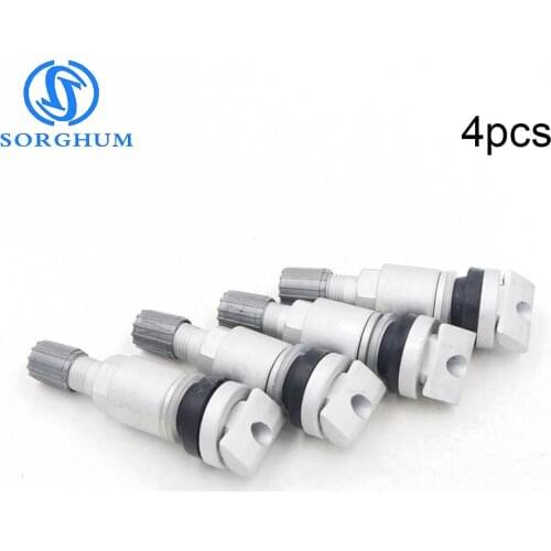 4pcs New Brand TPMS Tire Valves Alloy Tubeless Valve Tyre Pressure Monitoring System Sensor Stem For Volvo Sonata