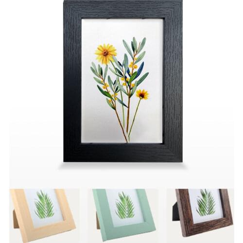 Wooden Photo Frame Set-up Custom 6 Inch 7 Inch A4 Creative Photo Studio Frame Simple Wall Hanging Photo Wall