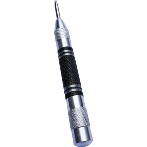 Automatic Center Pin Punch Spring Loaded Marking Starting Holes Tool Wood Press Dent Marker Woodwork Tool Drill Bit
