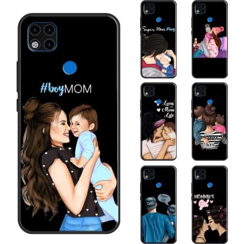 Super Dad Mom Baby Girl Twin Case For Redmi Note 10 Pro 9S 8T Note 8 Pro Note 9 Pro Cover For Redmi 9T 9 9C 9A Shell