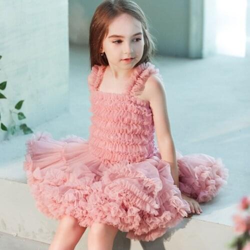 Korean children clothing sling fantasy girl princess tutu dress Christmas party princess dresses for girls clothes 1-6Y summer