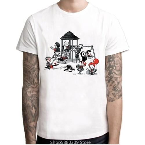 American Horror Story Male T Shirt Anime Mens TShirt Short Sleeve Funny T-Shirt Men Mens Top Tees Shirt Men Hipster Tops