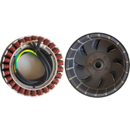 Range extender generator 48V60V72V3KW4KW5KW coil rotor, stator range extender, pure copper coil