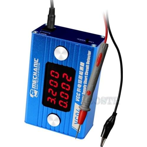 Mechanic Solder Short Killer VC04 Circuit Detector VCC Power Supply Phone Motherboard Short Circuit Burning Detection Tool Box