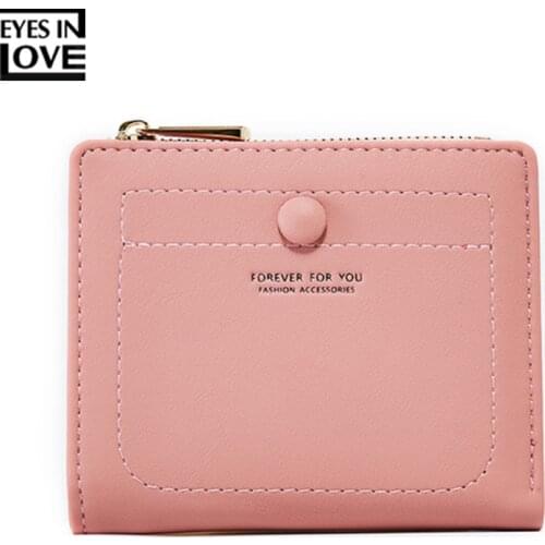 Women Wallets Top Quality Leather Female Purse Mini Hasp Card Holder Fashion Coin Short Wallets Slim Small Wallet Women Carteras