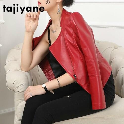 Jacket Leather Womens Short Coats and Jackets Women Clothes Sheepskin Coat Female Womens Clothing 2021 D5792Q18WPY516