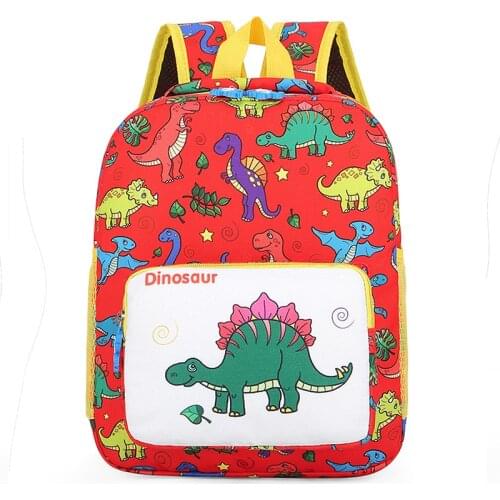 Little Dinosaur CHILDRENS School Bags Cartoon Cute Kindergarten Backpack Men and Women Child Baby Infant Cartoon Bag