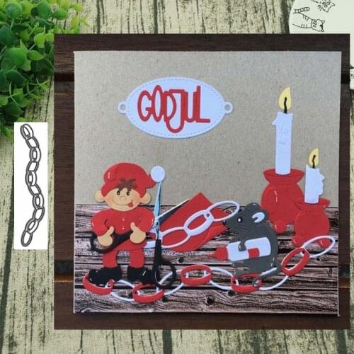 Metal Cutting Dies Iron chain for Scrapbooking Steel Craft Die Cut Embossing Paper Card Album Stencil
