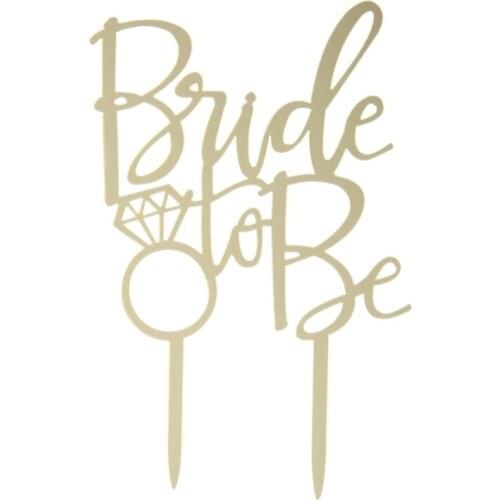 Sweet Bride To be Cake Topper Cupcake Wedding Engagement Bridal Party Decoration
