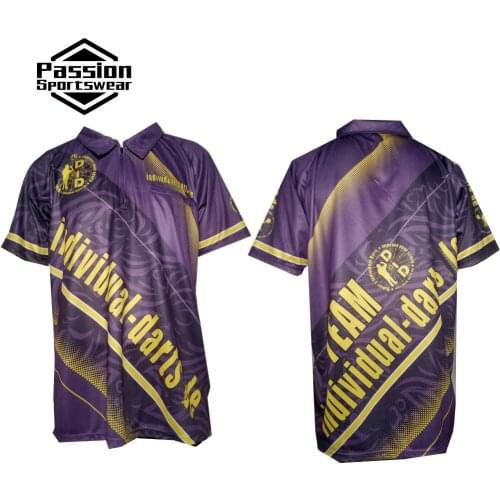 MOQ 5pcs Custom Short Sleeve For Teams Individuality Design Polo Dart Shirt