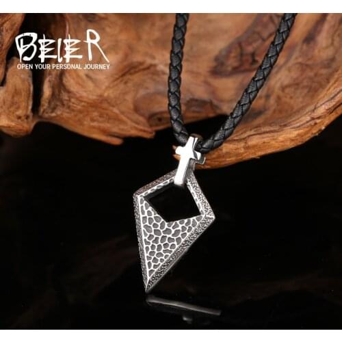 Cross Mens Christian Stainless Steel Pendant Chain Necklace Jewelry LHP174