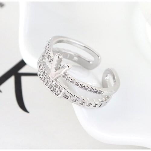 Real Austrian Crystals Brand AAA Zirconia Micro Inlays Fashion Ring for women New Sale Hot Round Se-139298