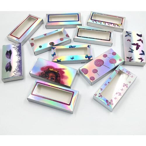 Wholesale Custom Packaging 1 Pair 5D Fake Lashes Paper Box Print Logo Makeup Vendor 3D Eyelashes Collectible Reusable