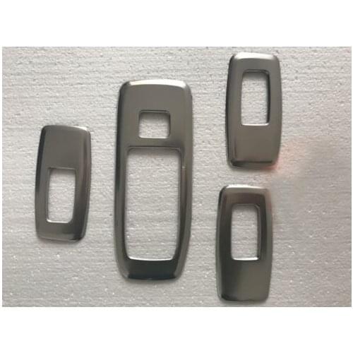 For Ford Everest / Endeavour 2016 2017 Stainless Steel Car interior window glass control switch trim