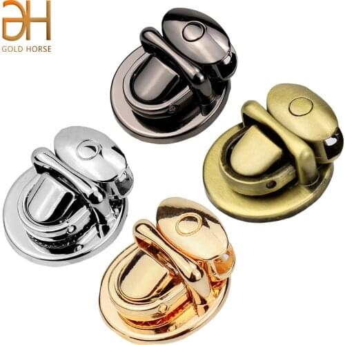 Durable Buckle Womens Brand Mini Metal Clasp Twist Locks For Purse Hardware DIY Fashion Handbag Clutch Bag