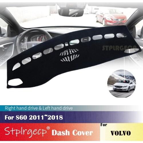 For VOLVO S60 2011 2012 2013 2014 2015 2016 2017 2018 Anti-Slip Dashboard Cover Protective Pad Car Accessories Sunshade Carpet