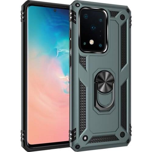 Shockproof Phone Case for Samsung Note 20 Ultra S20 S10 Lite Note 10 Plus M31S A21S A51 Magentic Ring Holder Armor Back Cover