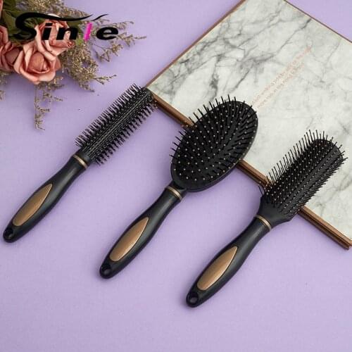 Yajin black air cushion comb childrens plastic suit airbag comb smooth hair curly hair comb scalp ribs massage comb