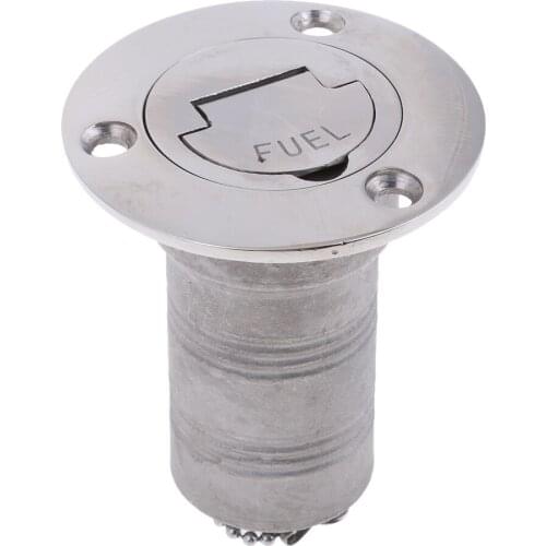 38mm Marine Boat Hardware Deck Filler 316 Stainless Steel Fuel Water Waste Diesel Gas Key Cap Filler Suit 1.5" Hose