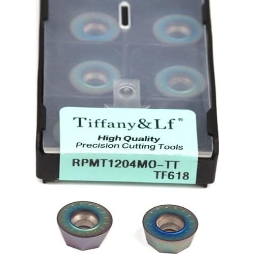 RPMT1204MO-TT TF618 Hardened Steel Insert CNC Lathe Cutting Tool Round Turning Blades Milling Turning Tool, For Lathe Machining