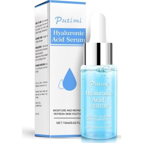 Hyaluronic Acid Face Serum Deep Moisturizing Anti-Aging Facial Essence Remove Wrinkles Fine Lines Firming Whitening Skin Care